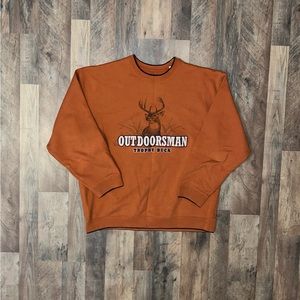 Outdoorsman Trophy Buck Orange Crewneck (Large)